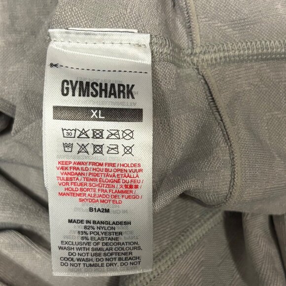 Gymshark Womens High-Waisted Seamless Leggings Size XL Activewear Gray - Picture 6 of 6